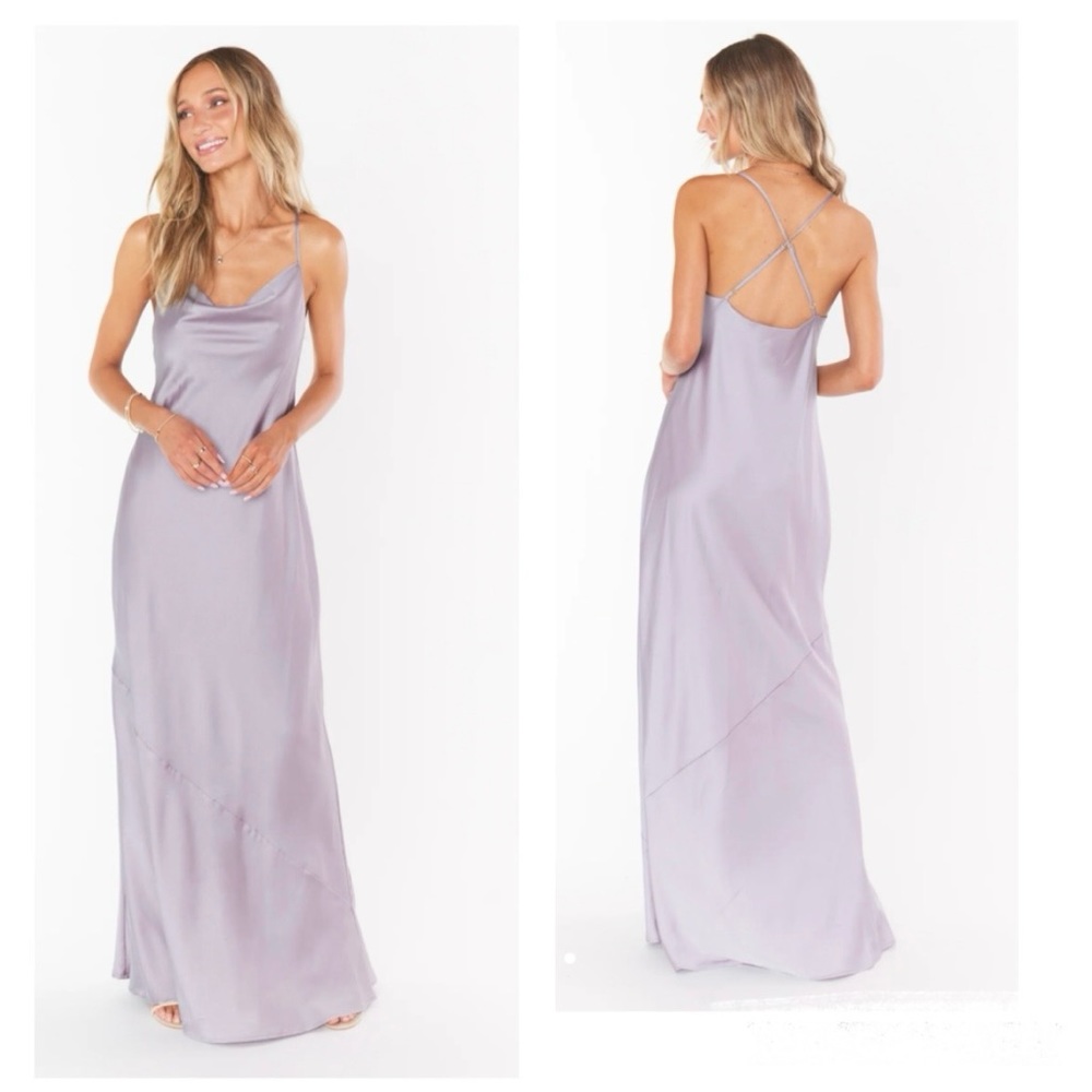 Show Me Your MuMu Lavender Slip Maxi Dress